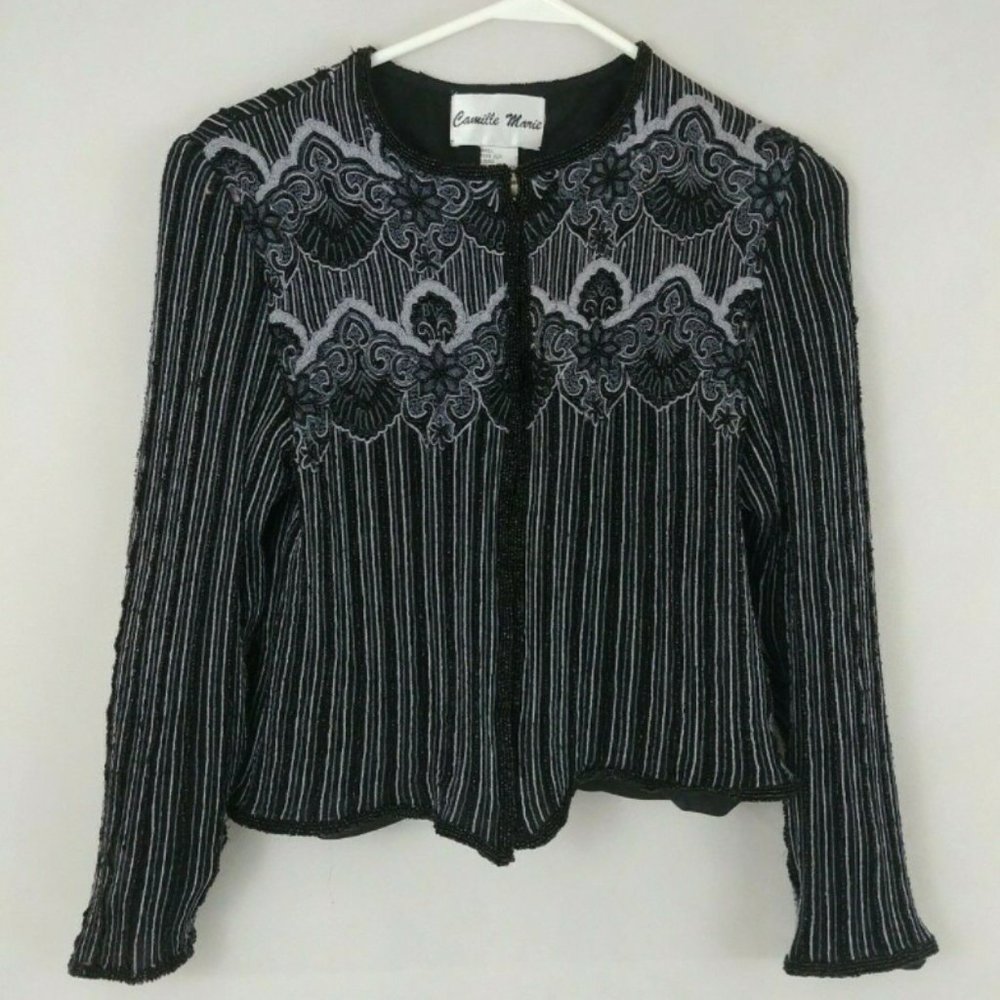 Camille Marie Womens Dressy Evening Jacket Size M